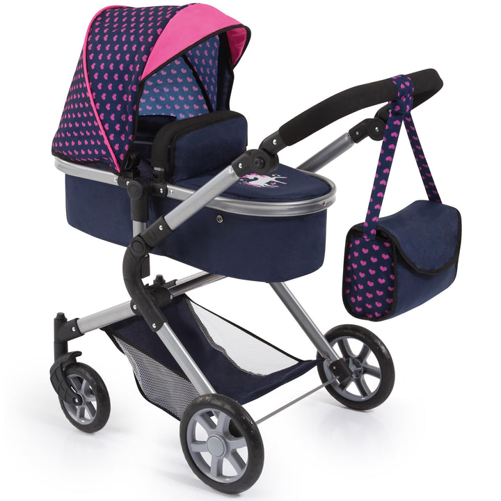 Bayer Design 18154AA City Neo Puppenwagen mit Wickeltasche und Einkaufskorb / umwandelbar in einen S