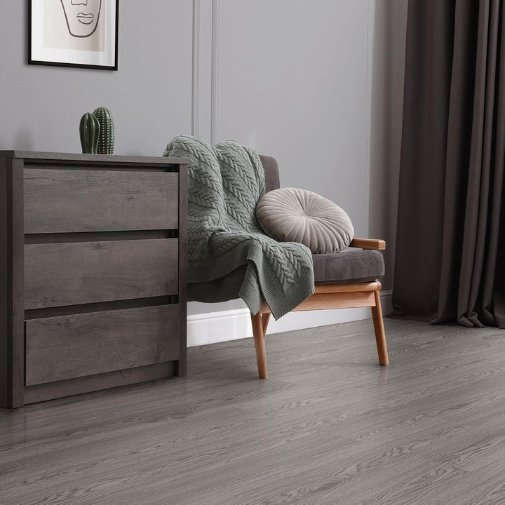 ML-Design Deluxe PVC Bodenbelag, Selbstklebende Vinyl-Dielen, Vinylboden, 91,5 cm x 15,3 cm x 2 mm,
