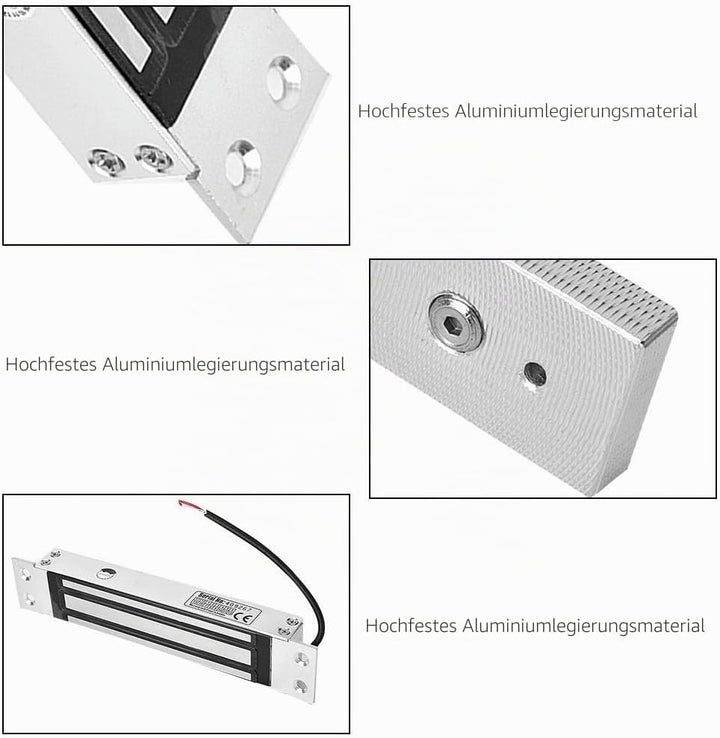 MAGT Elektrisches Schloss, 12 V, elektromagnetisch, elektromagnetisch, Verriegelung, bündig, 12 V DC