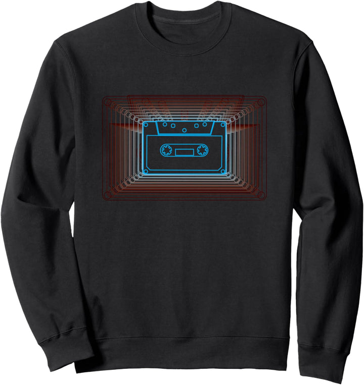 Trippy 80er Jahre Synthwave-Kassettenband Ästhetik Sweatshirt