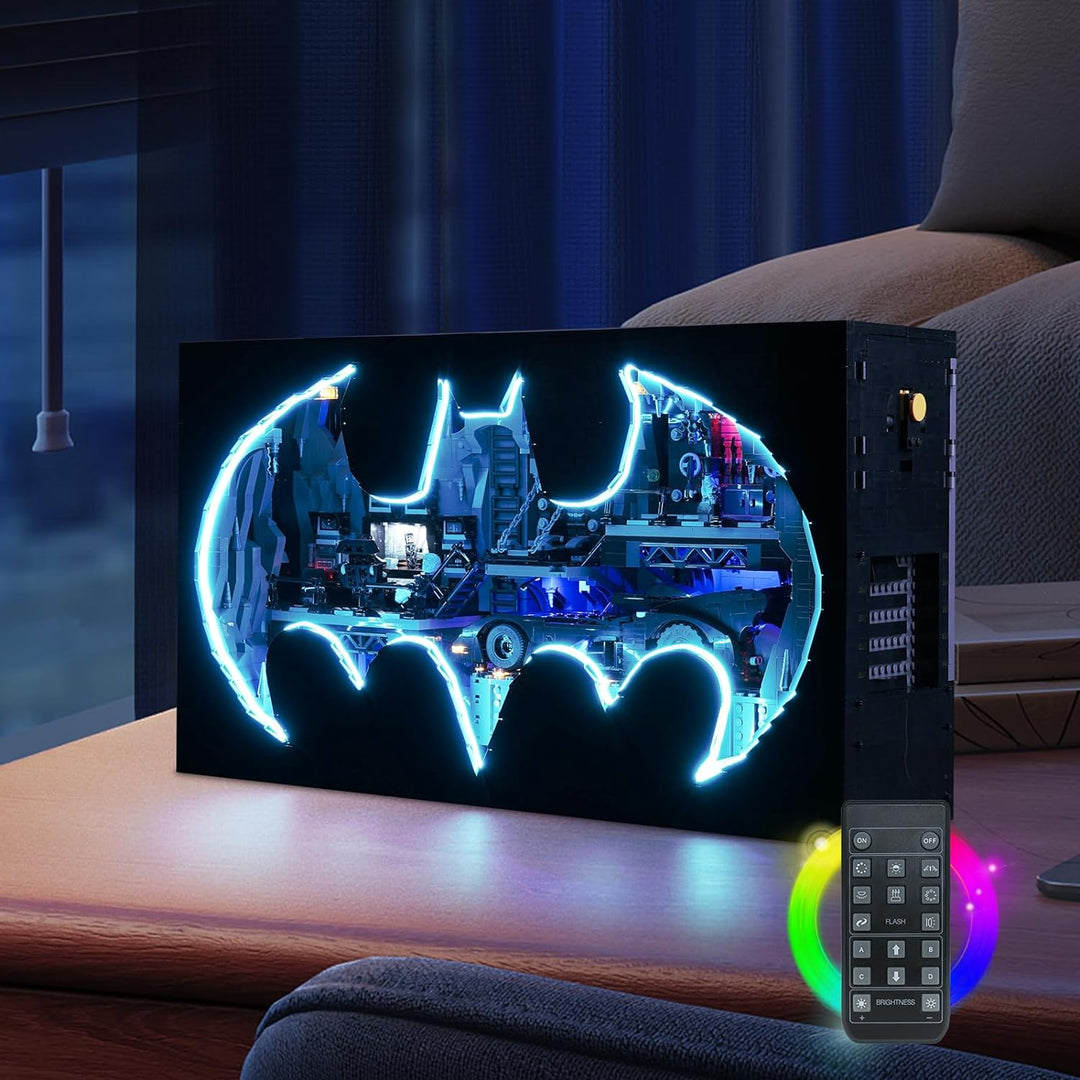 Fernbedienung Dekorationsbeleuchtungsset für Lego Batcave Shadow Box (Nicht Lego), Licht-Kit für Leg