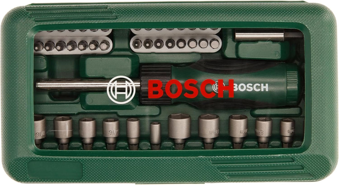 Bosch Professional Bosch 46tlg. Schrauberbit und Steckschlüssel-Set (PH-, PZ-, Hex-, T-, S-Bit, Zube