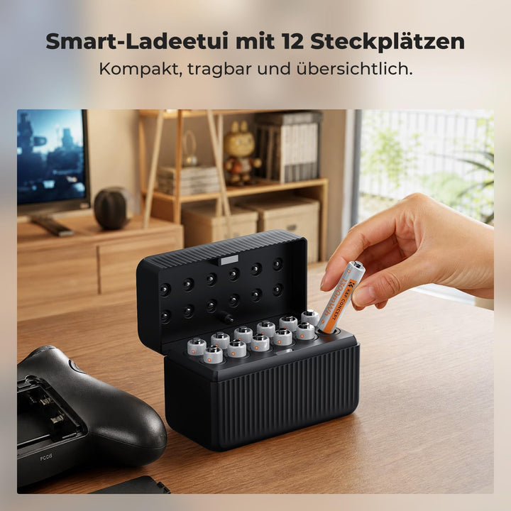 K&amp;F CONCEPT AAA Batterien AAA Akku AAA Wiederaufladbare Lithium Akkus | 12 Pack 1,5V AAA Lithium Bat