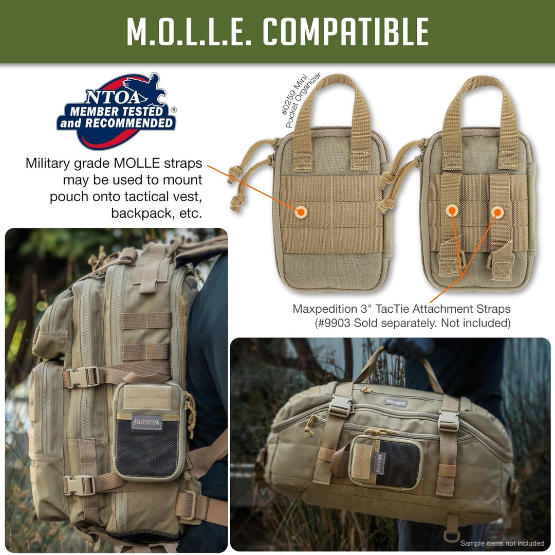 Maxpedition Mini Pocket Organizer Tasche Einheitsgrösse Khaki, Einheitsgrösse Khaki