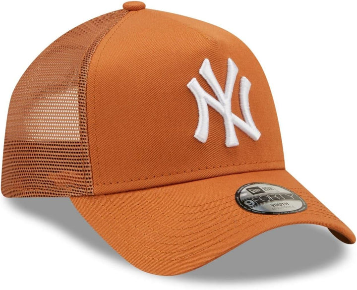 New Era New York Yankees MLB Tonal Mesh Ireland Green 9Forty Kids A-Frame Adjustable Trucker Cap 4-6