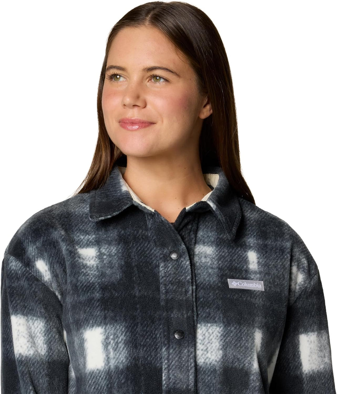 Columbia Damen Benton Springs Shirt-Jacke, Chalk Omblur Tonal XS Benton Springs Shirt Jacket 2