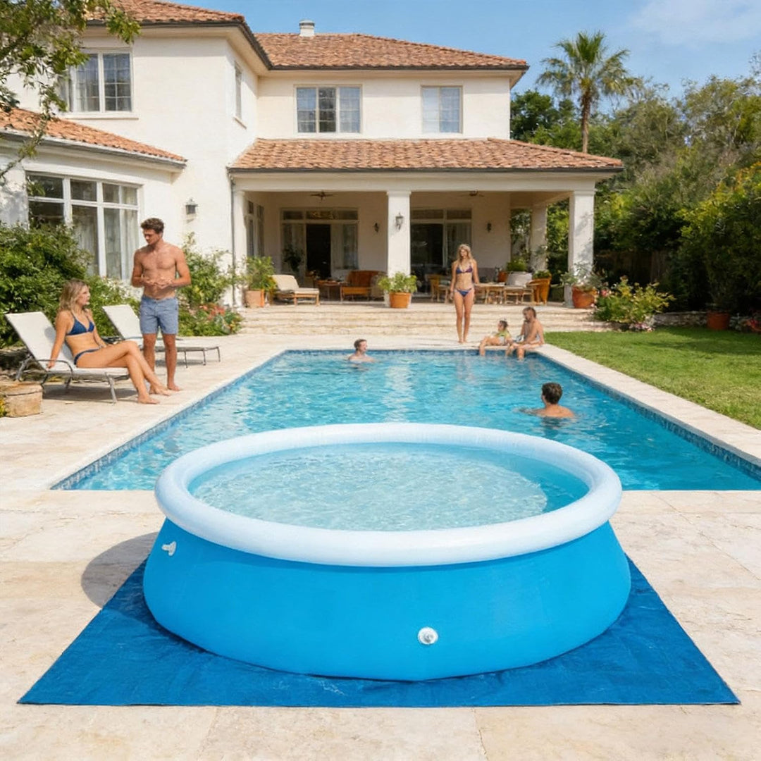 Boden-Pool-Pad, quadratische Boden-Schwimmmatte, robuste Pool-Auskleidung, für Terrassendielen, Gras