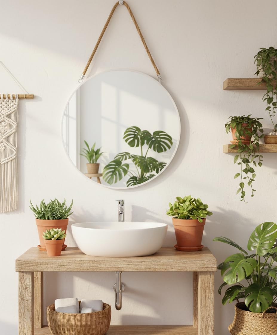 Provance Runder Spiegel Wand- Badezimmer Spiegel Dressing Spiegel, Spiegel, Badezimmer Dekoration, H