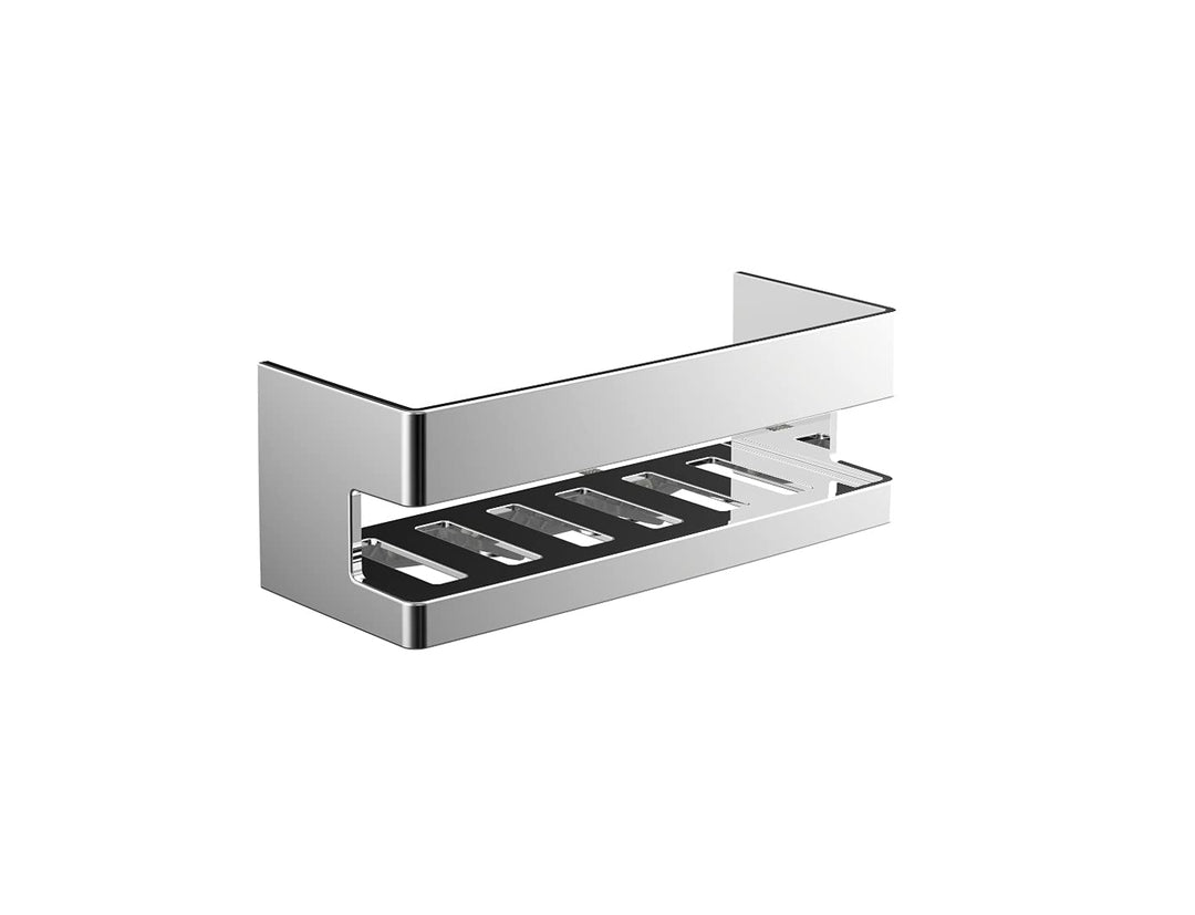 Emco SYSTEM2 Schwammkorb zum Anbohren, Korb separat abnehmbar, hochwertige Duschablage aus Metall, D