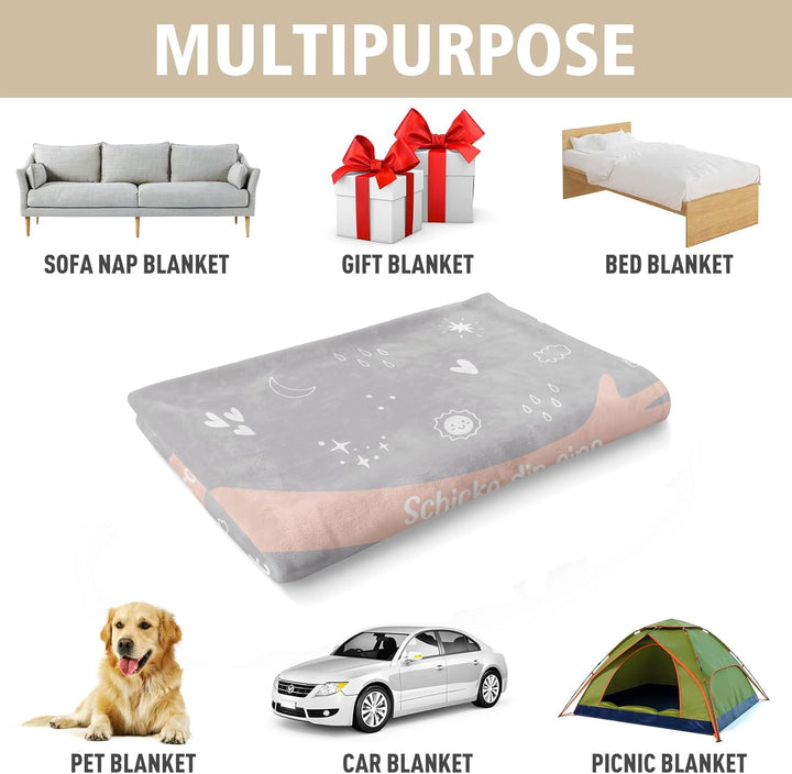 Craftique Gute Besserung Geschenke für Frauen Männer, Grosse Umarmung Kuscheldecke, Aufmunterung Ges