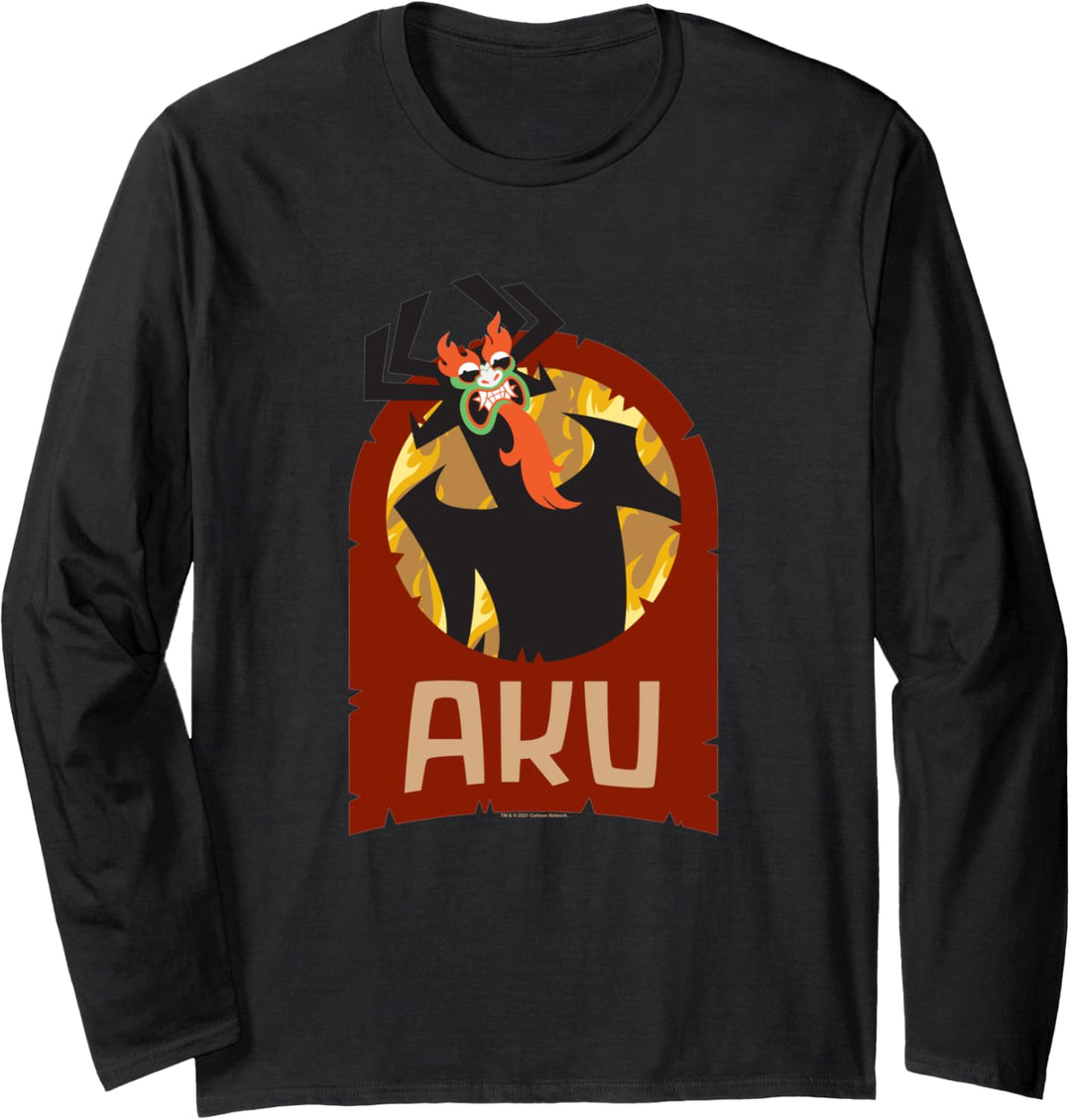 Samurai Jack Aku Red Standing Up Langarmshirt