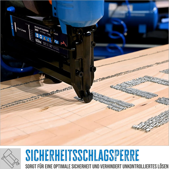 Güde 40221 DRUCKLUFT-KLAMMERGERÄT/NAGLER 3IN1, 25 x 6 x 24 CM