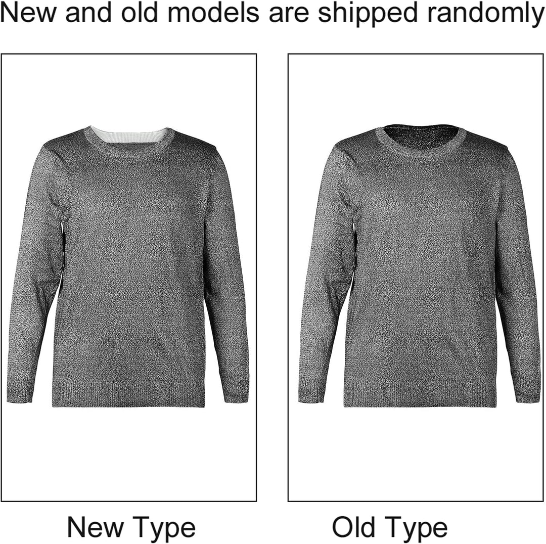 Natudeco Schnittfestes Hemd, Anti-Schlitz-Kleidung, Schutzpullover Der Stufe 5, Rundhals-Langarm-Arb