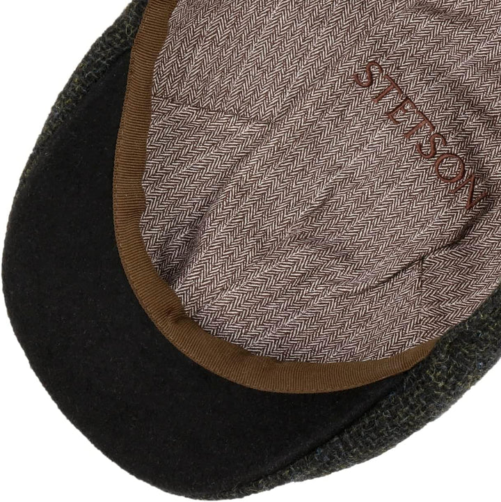 Stetson Texas Classic Wool Flatcap - Schiebermütze Herren - Herrenmütze mit Baumwollfutter - Schirmm