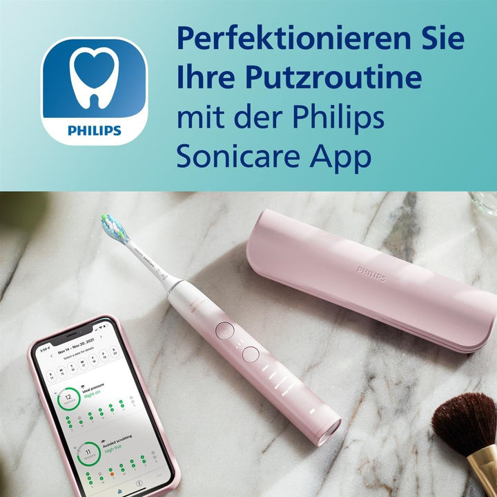 Philips Sonicare DiamondClean Elektrische Zahnbürste, 9000er Serie, Sonderedition – Schallzahnbürste