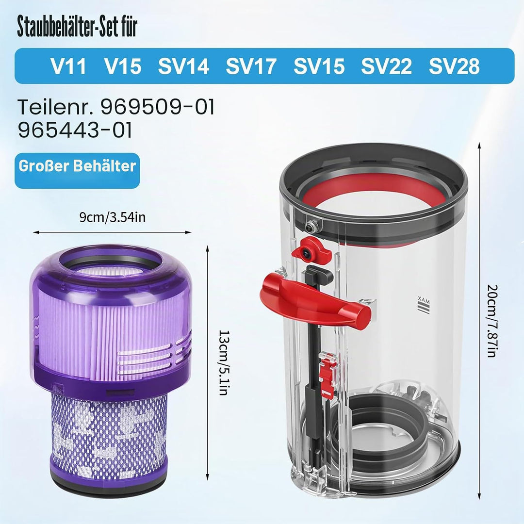 Staubsauger Staubbehälter für Dyson V11 V15 SV14 SV15 SV22
