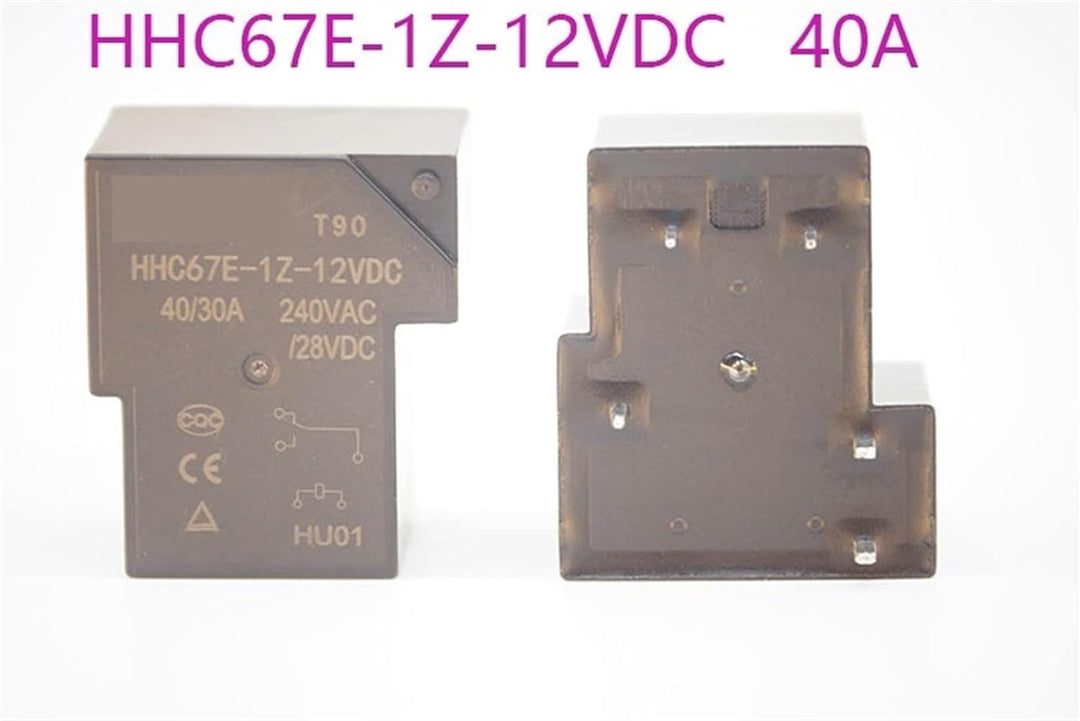 WEITOL 5PCS Relais HHC67E-1Z-12VDC HHC67E-1Z-24VDC 30A/40A 5PIN 12VDC 24VDC (Size : HHC67E-1Z-12VDC