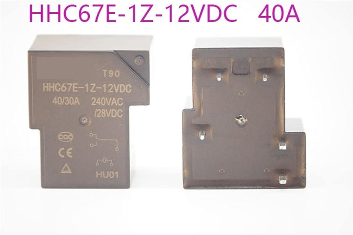 WEITOL 5PCS Relais HHC67E-1Z-12VDC HHC67E-1Z-24VDC 30A/40A 5PIN 12VDC 24VDC (Size : HHC67E-1Z-12VDC