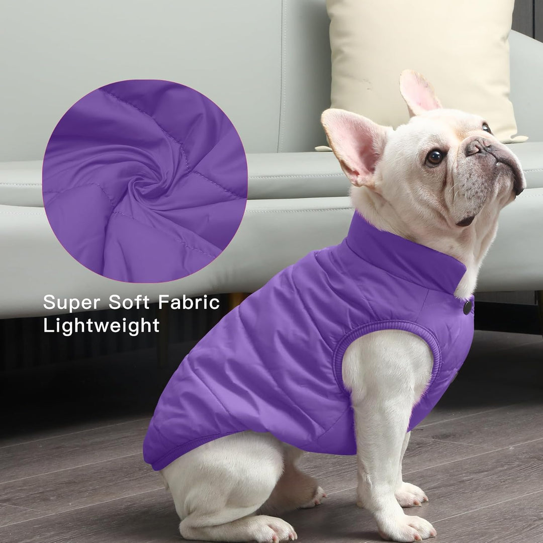 Fleece Hundejacke für Winter kaltes Wetter, Extra Weicher Hundemantel für Kleine Hunde, Winddichte W
