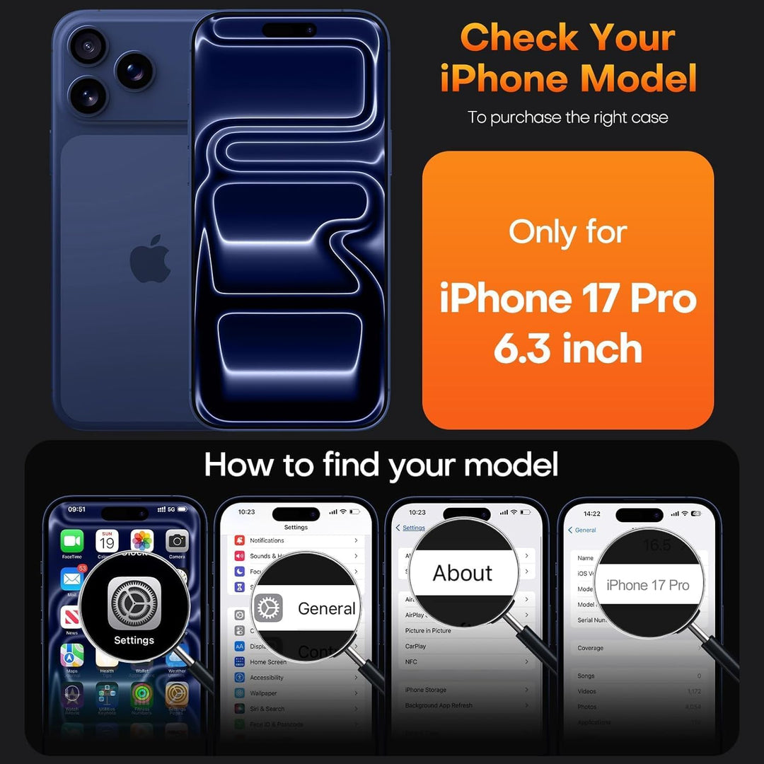 Handykette mit Band für iPhone 17 Pro Hülle, Verstellbarem und Demontage Band, Transparente Case mit
