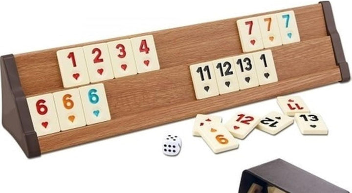 Star Oyun Aletleri Professionell VIP Rummikub Set aus Holz. Ahsap Okey Takimi, Rummy Set mit Melamin