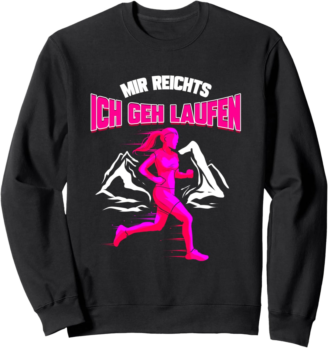 Läuferin Damen Marathon Geschenk für Joggerin Triathlon Sweatshirt