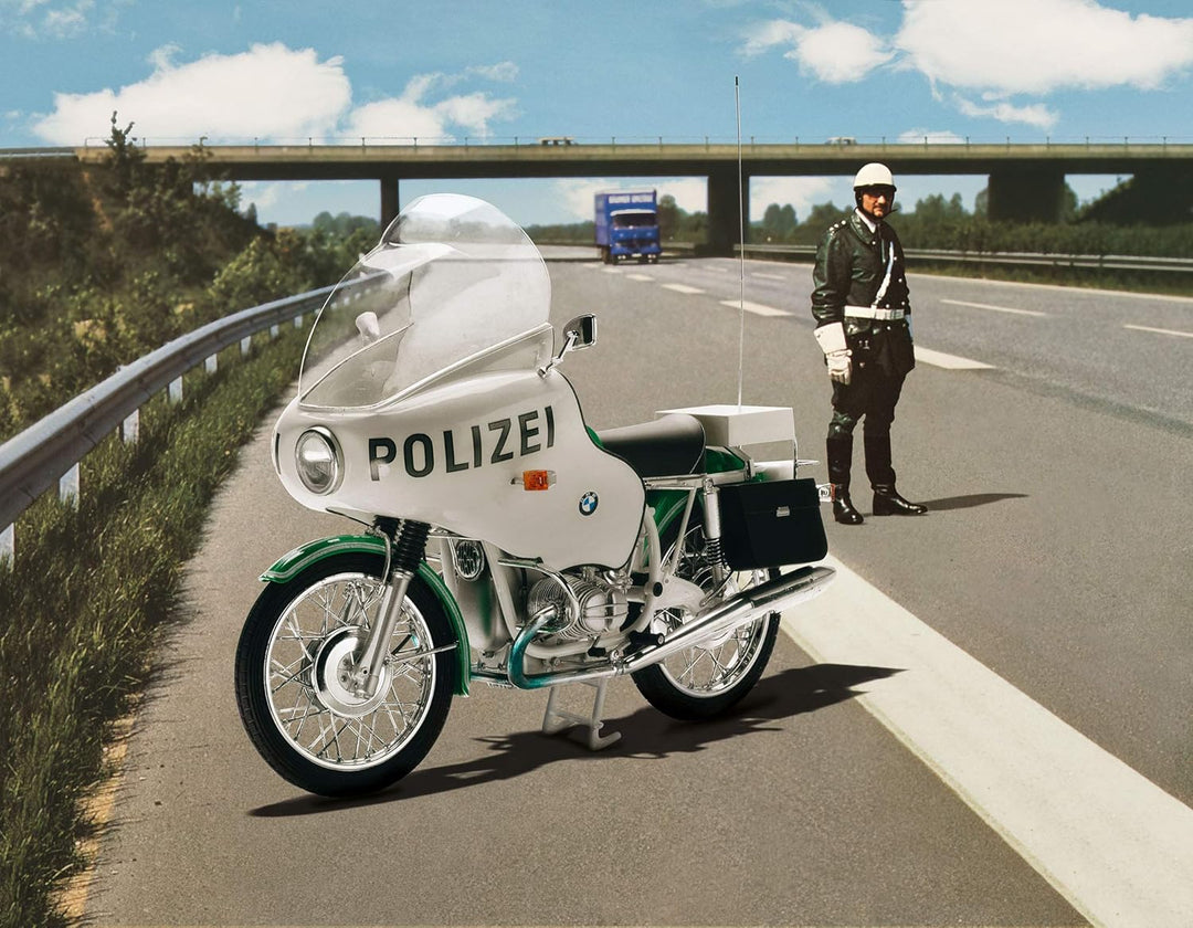 Revell REV-07940 BMW R75/5 Polizei Motorrad Toys, 1:8/25,6 cm, 1/8