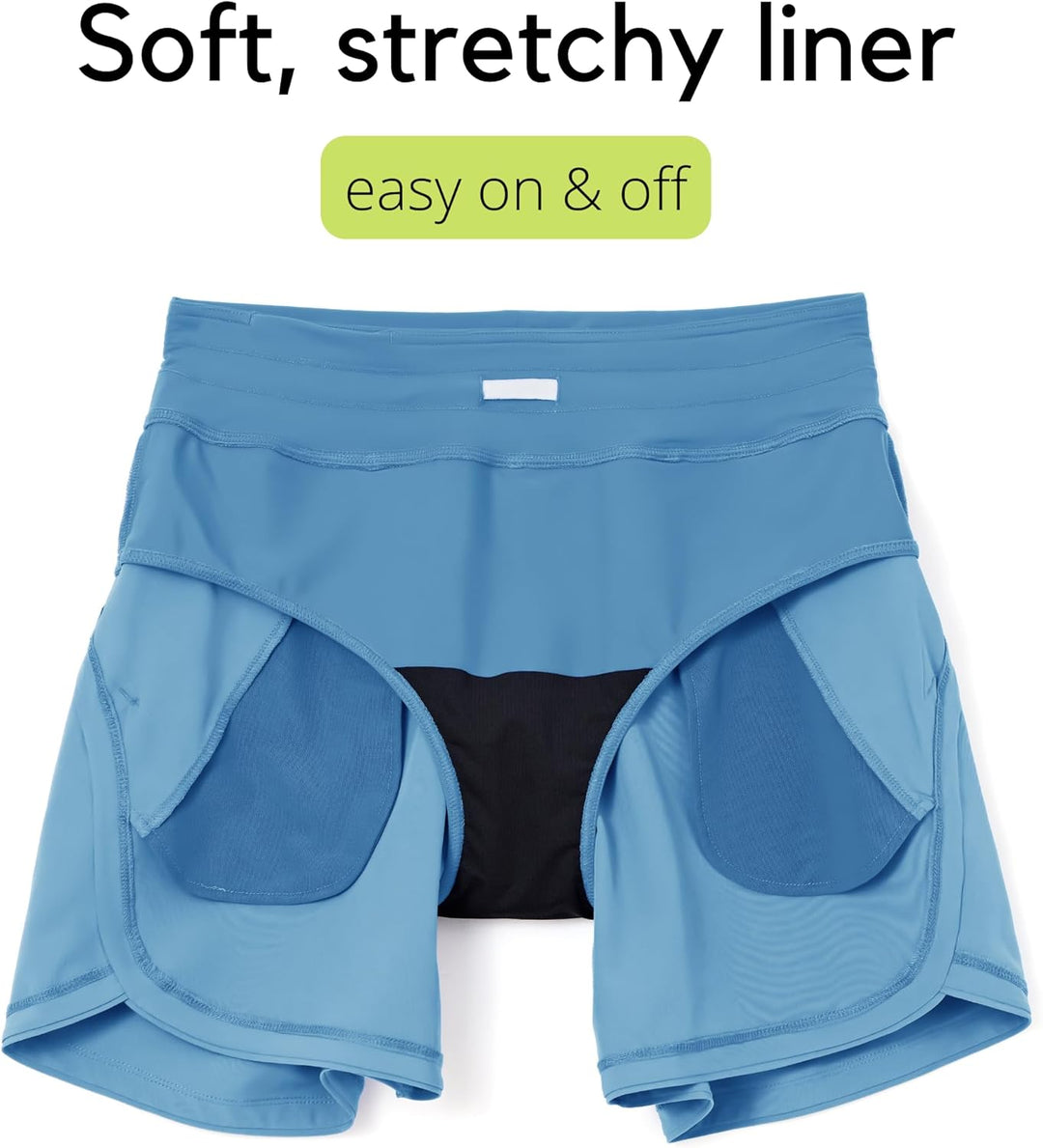WILLIT Damen 7" Badeshorts Schwimmen Boardshorts Badehose Schnell Trocknend Bikini Shorts High Waist