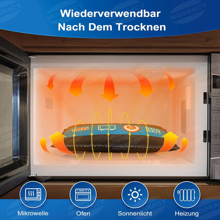 MOSRACY Luftentfeuchter Auto 1Kg, Wiederverwendbarer Auto Entfeuchter Beutel, Gegen Kondenswasser un