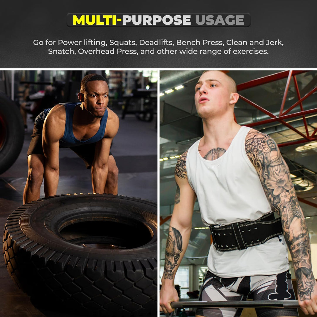 WFX Gewichthebergürtel, Fitnessstudio, Fitness, gepolsterte Lendenwirbelstütze, verstellbare Löcher,