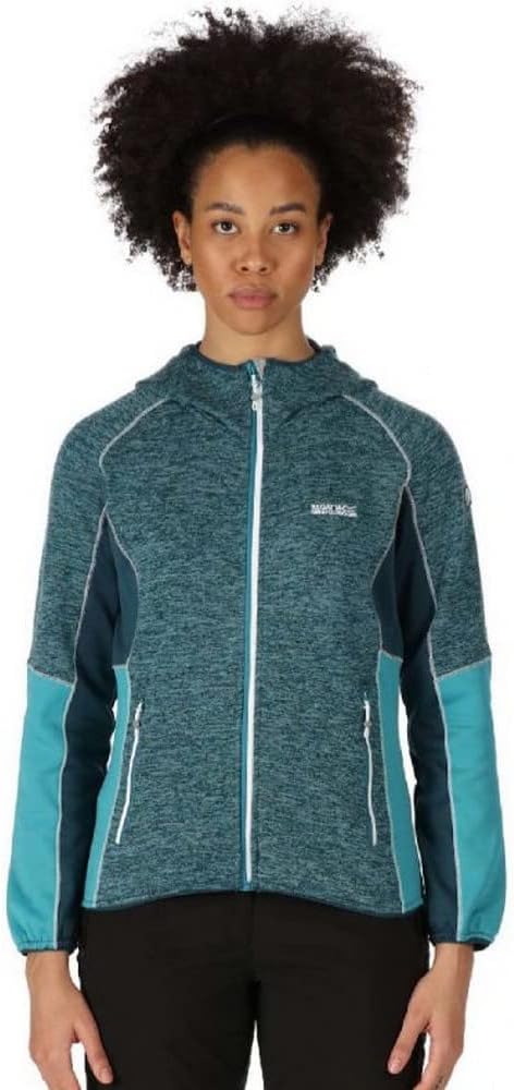 Regatta Strickfleecejacke Damen mit Kapuze 40 Schwarz, 40 Schwarz