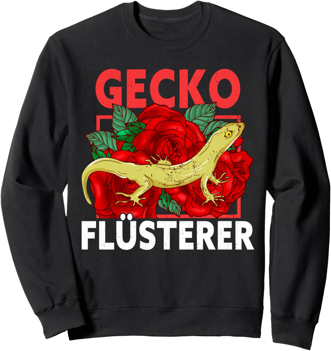 Lustiges Gecko Flüsterer Geschenk Eidechsen Reptil Fan Sweatshirt