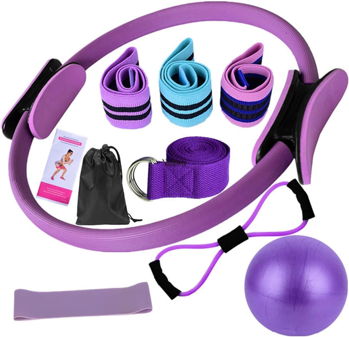 HoldOneLight Essential Pilates Workout Kit für Frauen - Enthält Pilates Ring, 25cm Yoga Ball, Booty