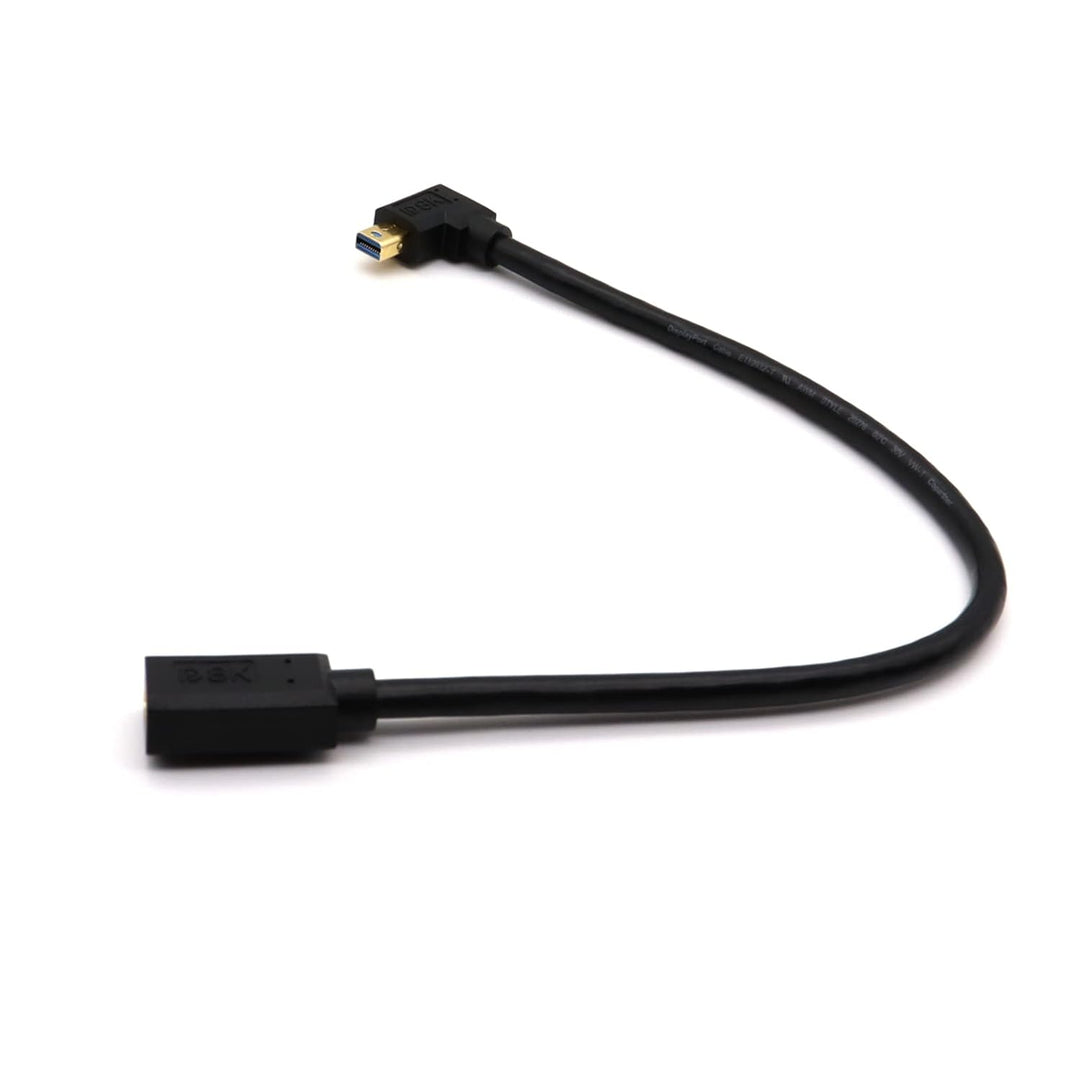8K60hz Mini DisplayPort Buchse auf Mini DP Stecker Kabel, 90 Winkel rechts Mini Displayport 1,4 V au