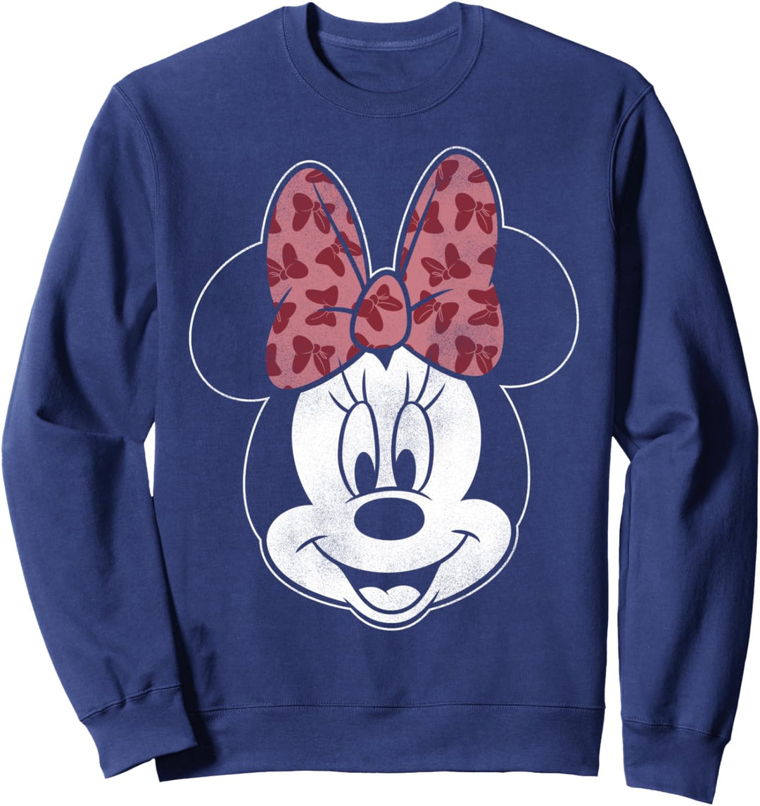 Disney Mickey Modern Minnie Head Shot Sweatshirt