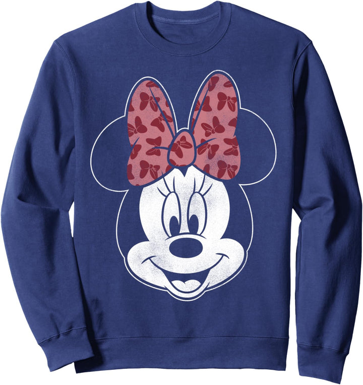 Disney Mickey Modern Minnie Head Shot Sweatshirt