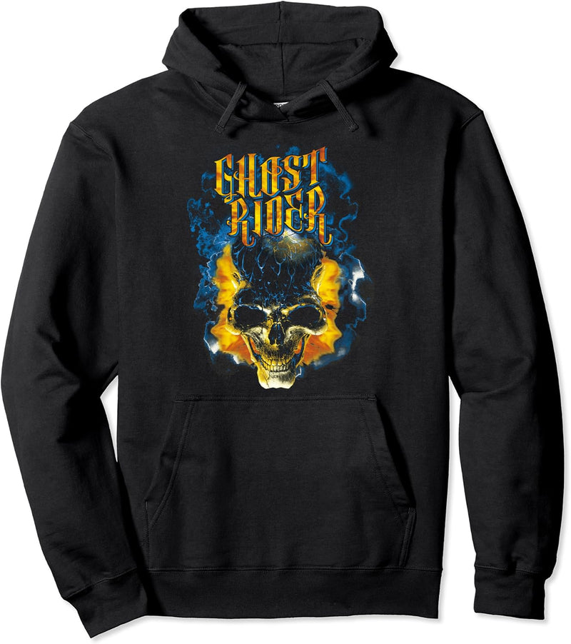Marvel Ghost Rider Skull Urban Street Flames Pullover Hoodie