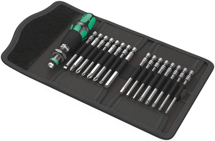 Wera Kraftform Kompakt 60, 17-teilig, Schwarz, 05059295001 & 950 SPKL/9 SM N Multicolour Winkelschlü