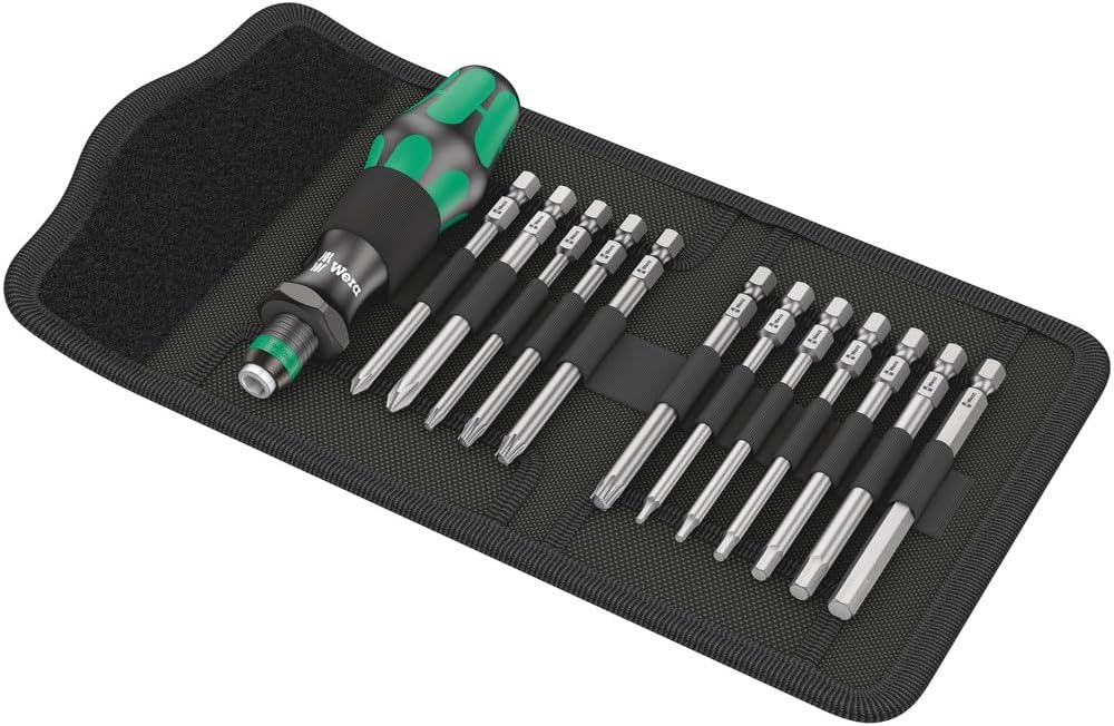 Wera 05004171001 Bicycle Set 2, Fahrrad Schraubendreher Wechselklingen Satz, 13-teilig Schraubendreh