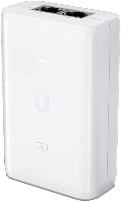 Kompakter PoE+ Injektor, der 30 W Leistung für Ihre Ubiquiti-Zugangspunkte und Kameras liefert