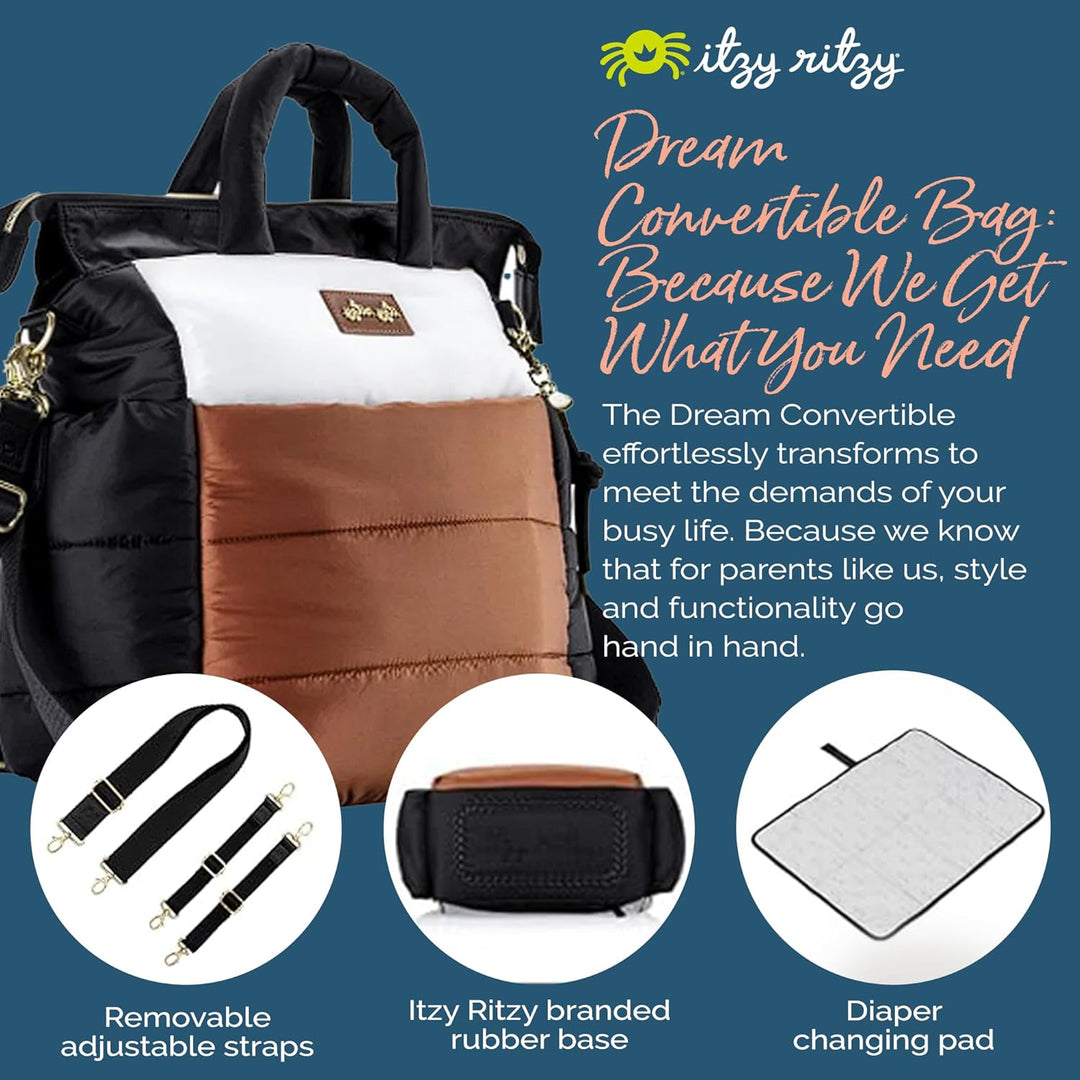 Itzy Ritzy Dream Convertible Wickeltasche Kaffefarben / Cremefarben, Kaffefarben / Cremefarben