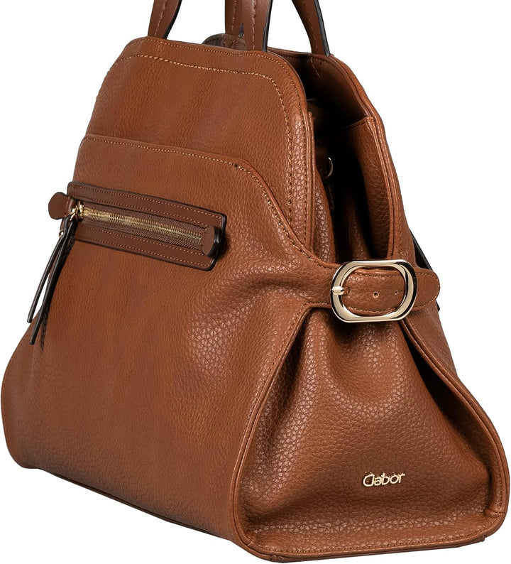 Gabor bags Neomi Damen Shopper Umhängetasche Reissverschluss Gross Braun