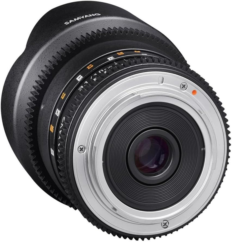 SAMYANG 13010T3.1SE 10 mm T3.1 VDSLR ED AS NCS CS II Objektiv für Anschluss Sony E-Mount schwarz, So