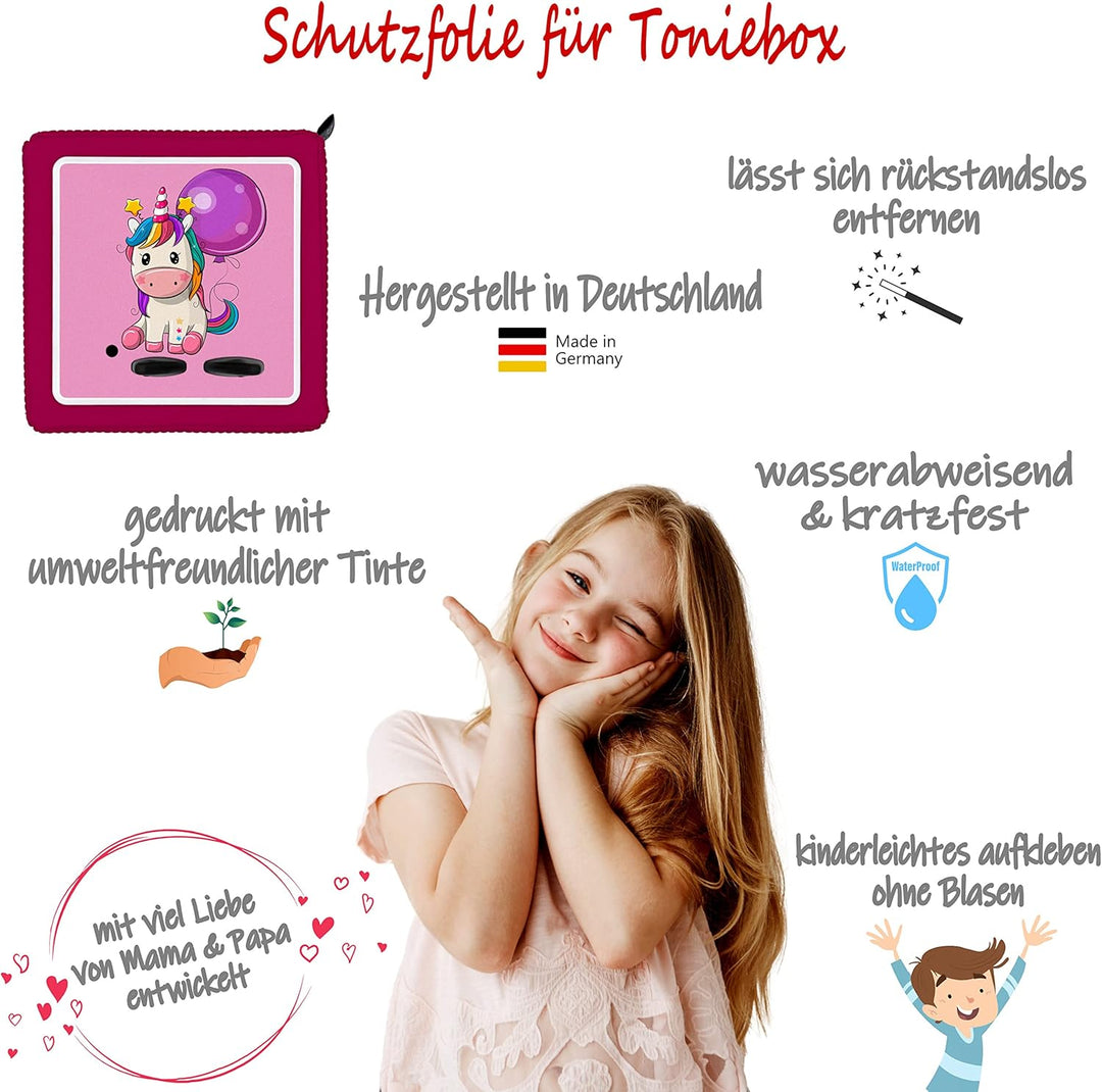 PUNALU grosse Tasche für Toniebox inkl. Schutzfolie passend für Toniebox, Platz für 68 Tonies, Set T