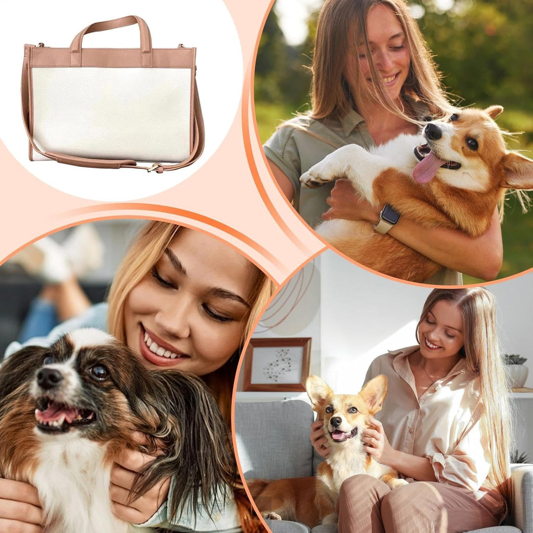 Haustiertaschen für Reisen, PU-Leder, Hundetragetasche, multifunktionale atmungsaktive Katzentasche,