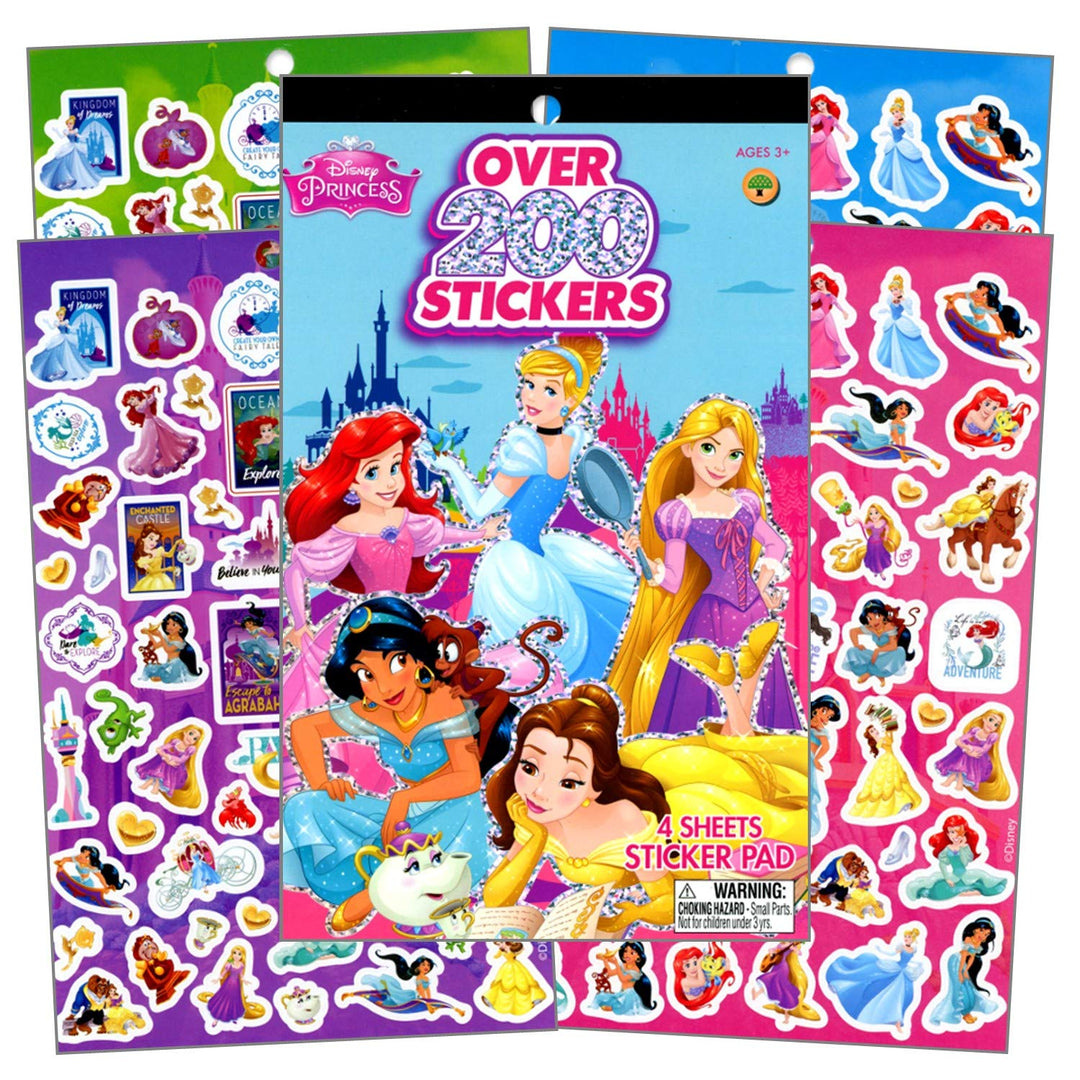 Disney Princess Sticker Pad Over 200 Stickers by