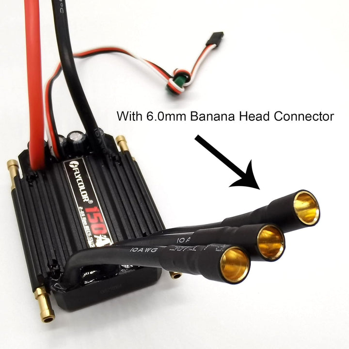 FLYCOLOR 150A ESC 2-6S Waterproof Brushless Elektronischer Geschwindigkeitsregler mit 5.5V/5A BEC un