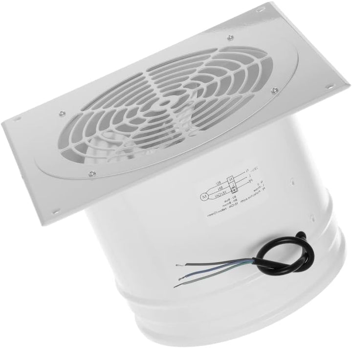 EUROPLAST Ø 200mm Wand befestigter Abluftventilator Rohrlüfter Wand Niederdruck Ventilator Wandflans