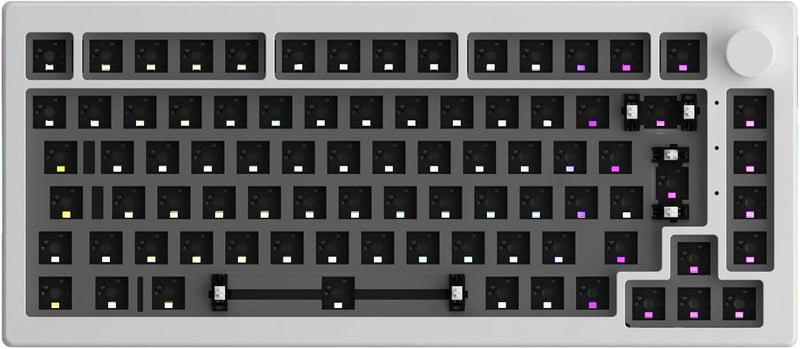 Akko 5075S Mechanische Tastatur Kit, Barebones Gaming Keyboard Wired, Unterstützt QMK/VIA Programmie