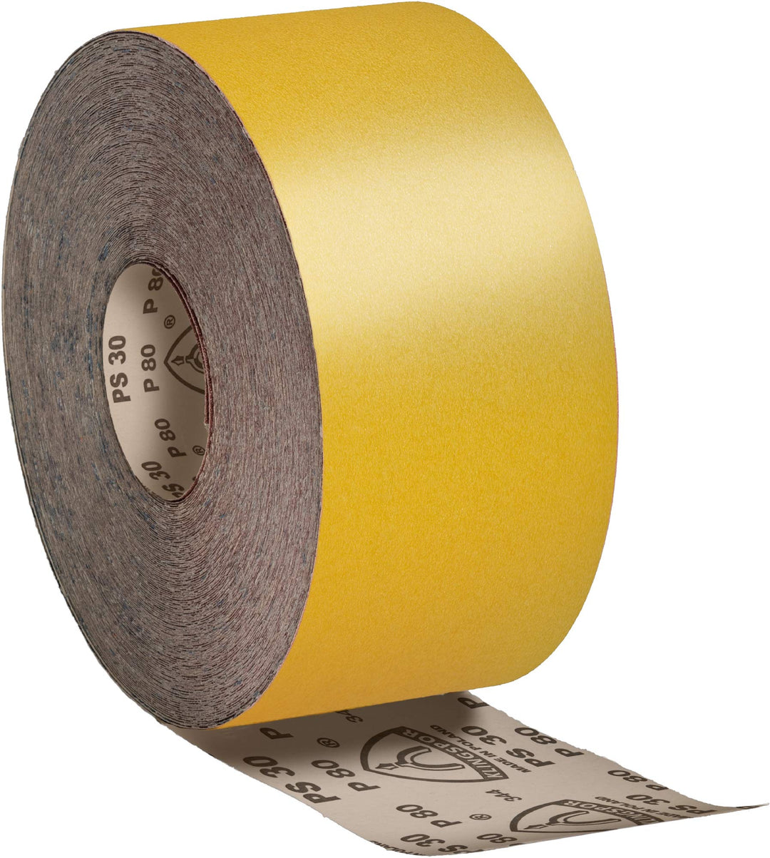Klingpsor 174089 - PS 30 D Schleifmittelrollen mit Papierunterlage, 115x50000 - Korn 80, Korn 80